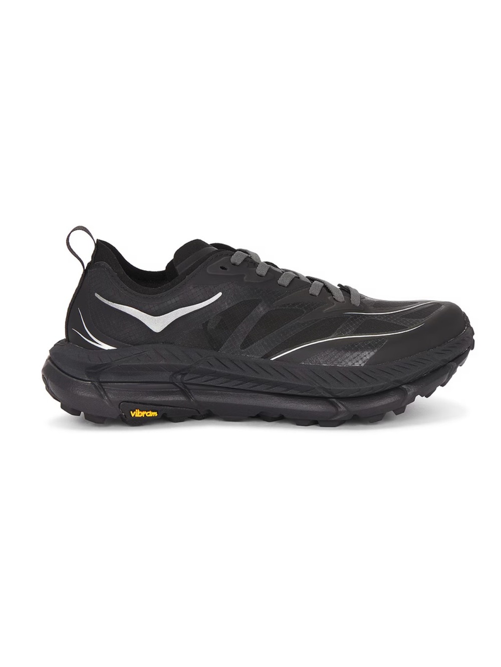 Hoka Mafate Speed 4 Lite Sneaker in Black & Outer Orbit